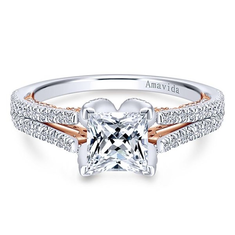 White Gold Diamond Princess Cut Ring Online, 58% OFF | www 