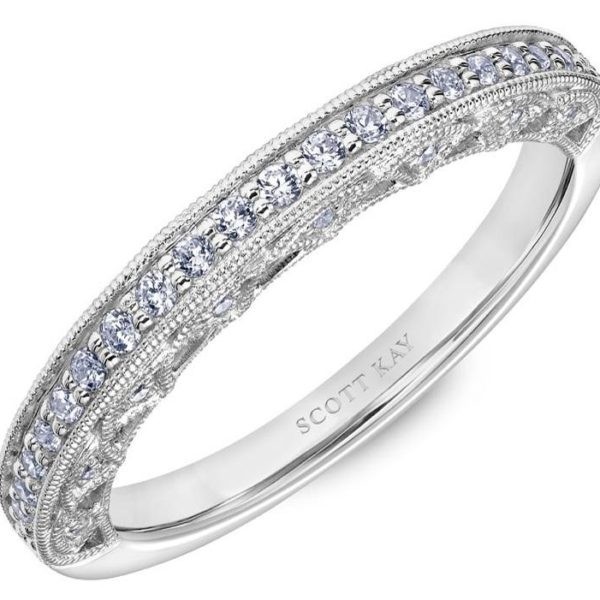 White Gold Scott Kay Diamond Wedding Band