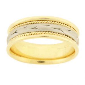 PLATINUM & 18 KARAT YELLOW GOLD GENTS BAND