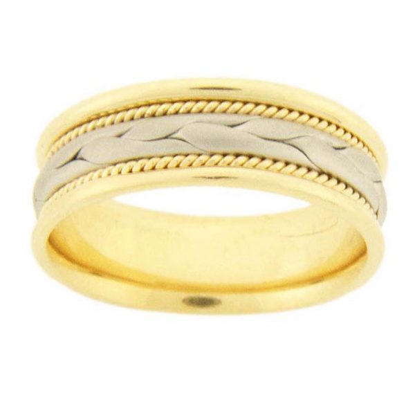 PLATINUM & 18 KARAT YELLOW GOLD GENTS BAND
