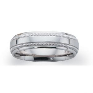 14 KARAT WHITE GOLD GENTS BAND - 2260G