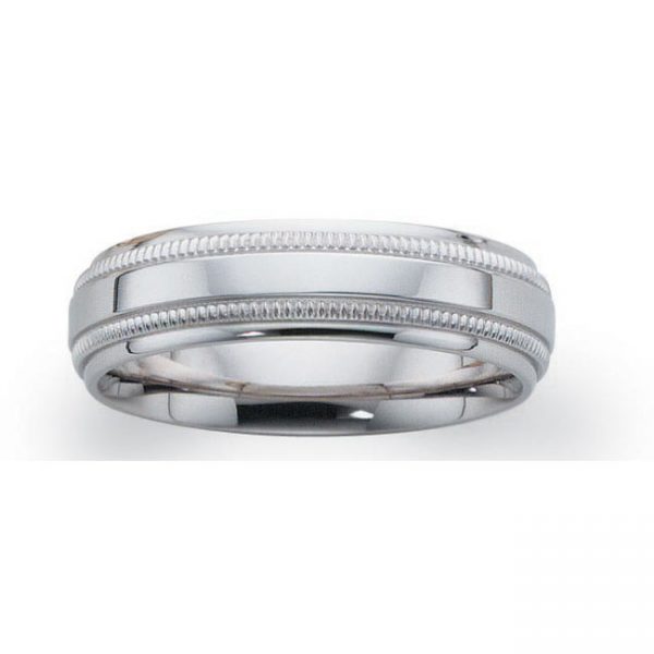 14 KARAT WHITE GOLD GENTS BAND - 2260G