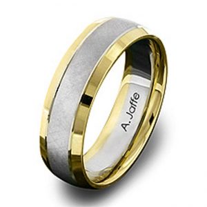 14 KARAT WHITE GOLD GENTS BAND - 2412G
