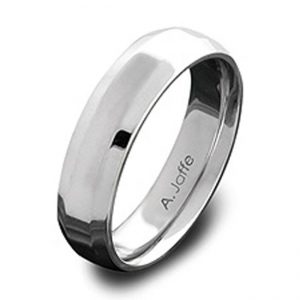 14 KARAT WHITE GOLD GENTS BAND - 2413G