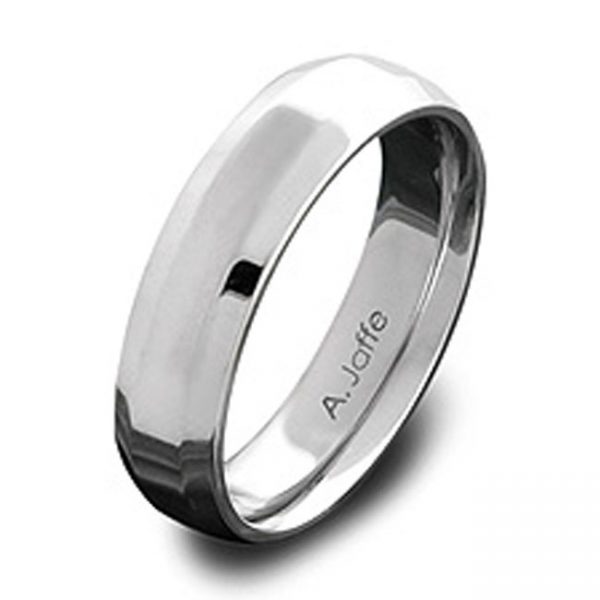 14 KARAT WHITE GOLD GENTS BAND - 2413G