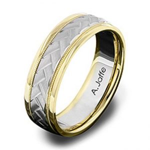 14 KARAT WHITE GOLD GENTS BAND - 2416G
