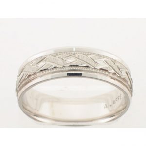 14 KARAT WHITE GOLD GENTS BAND - 2743G
