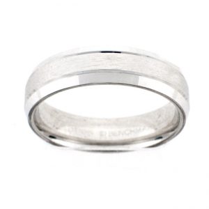 14 KARAT WHITE GOLD GENTS BAND - 2526G
