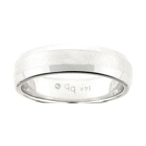 14 KARAT WHITE GOLD GENTS BAND
