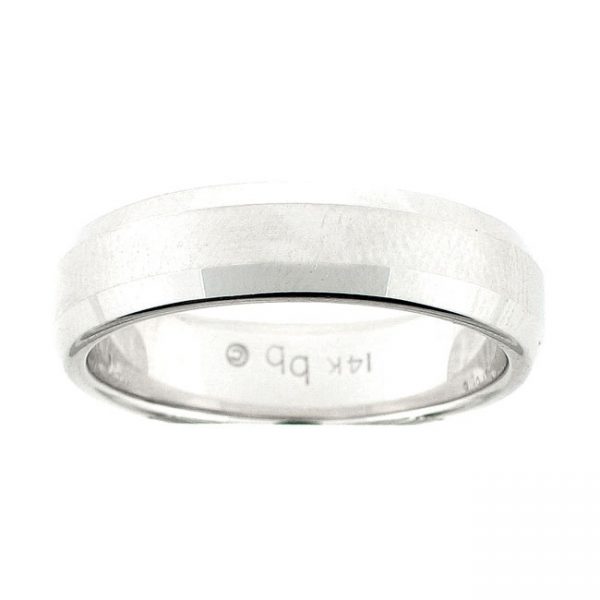 14 KARAT WHITE GOLD GENTS BAND