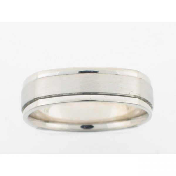 14 KARAT WHITE GOLD GENTS BAND - 2360G