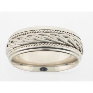14 KARAT WHITE GOLD GENTS BAND