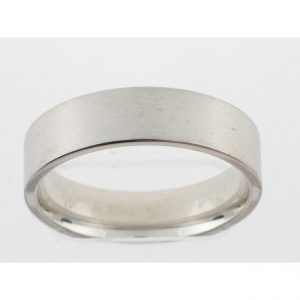 14 KARAT WHITE GOLD GENTS BAND - 2516G