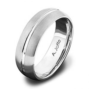 14 KARAT WHITE GOLD GENTS BAND - 2417G