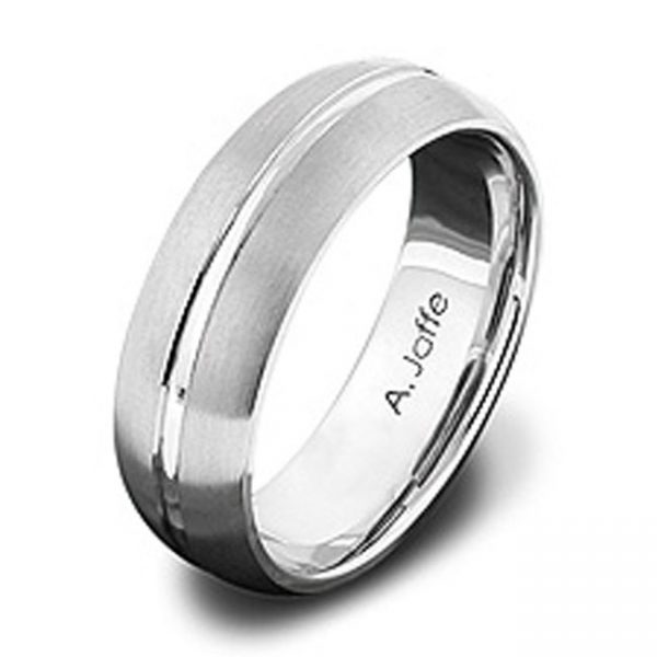 14 KARAT WHITE GOLD GENTS BAND - 2417G