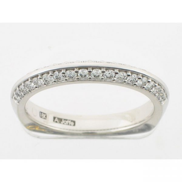 18 KARAT WHITE GOLD DIAMOND WEDDING BAND - 1148ES-B