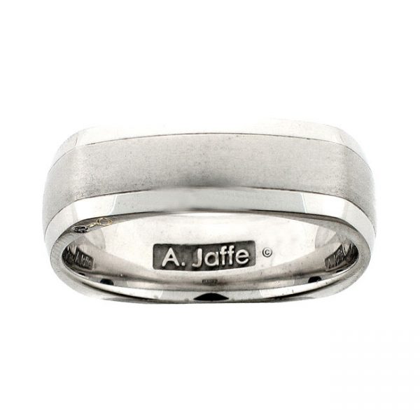 18 KARAT WHITE GOLD GENTS BAND - 2680G