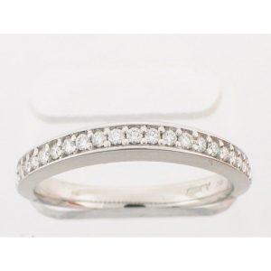 18 KARAT WHITE GOLD DIAMOND WEDDING BAND - 1062ES-B