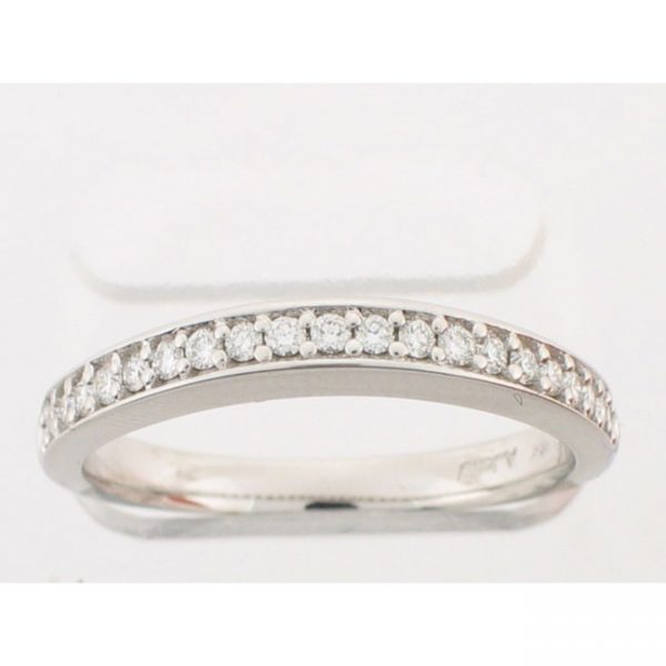18 KARAT WHITE GOLD DIAMOND WEDDING BAND - 1062ES-B