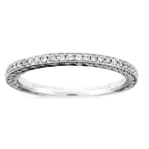 14 KARAT WHITE GOLD DIAMOND WEDDING BAND with 44 Diamond(s) 0.25ctw