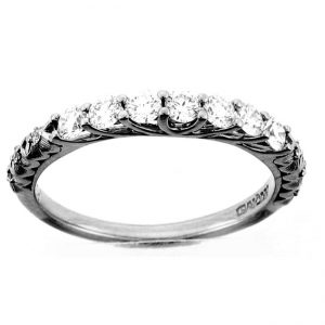 PALLADIUM DIAMOND WEDDING BAND with 13 Diamond(s) 0.50ctw