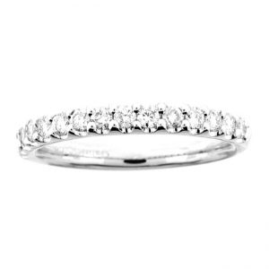 14 KARAT WHITE GOLD DIAMOND WEDDING BAND with 15 Diamond(s) 0.45ctw