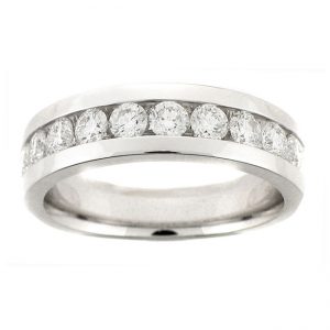 14 KARAT WHITE GOLD GENTS RING with diamonds - 2775G