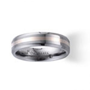 TUNGSTON & 18K WG GENTS BAND