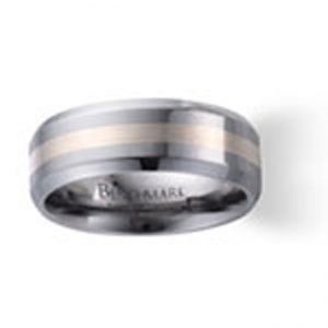 TUNGSTON & 18K WG GENTS BAND