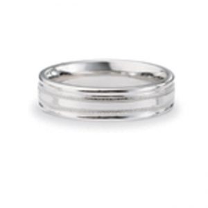 14 KARAT WHITE GOLD GENTS BAND - 2786G