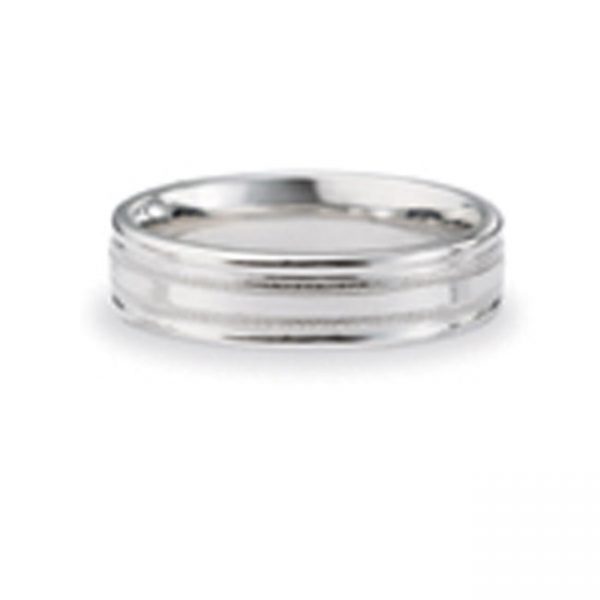 14 KARAT WHITE GOLD GENTS BAND - 2786G