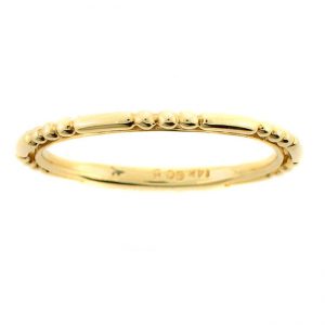 14 KARAT YELLOW GOLD DIAMOND WEDDING BAND