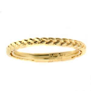 14 KARAT YELLOW GOLD DIAMOND WEDDING BAND