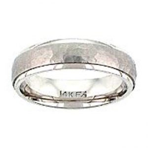 14 KARAT WHITE GOLD GENTS BAND - 2852G