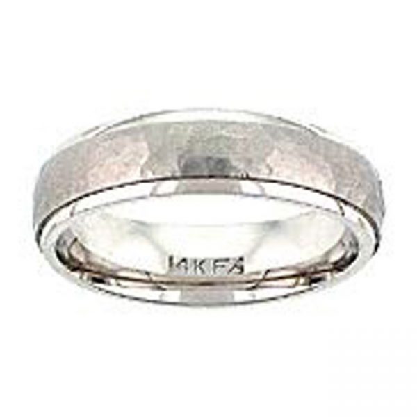 14 KARAT WHITE GOLD GENTS BAND - 2852G