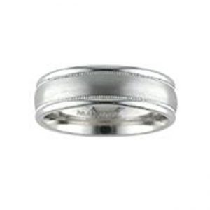 14 KARAT WHITE GOLD GENTS BAND