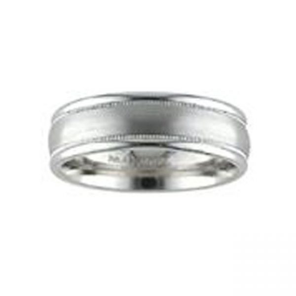 14 KARAT WHITE GOLD GENTS BAND