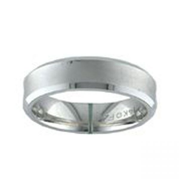14 KARAT WHITE GOLD GENTS BAND