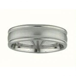 14 KARAT WHITE GOLD GENTS BAND - 2870G
