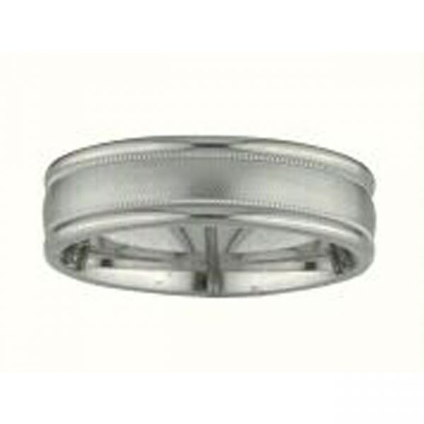 14 KARAT WHITE GOLD GENTS BAND - 2870G