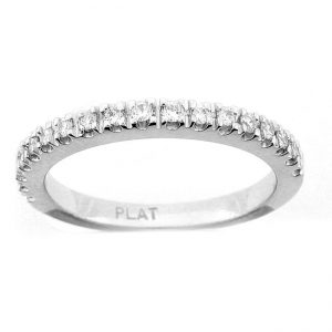 18 KARAT WHITE GOLD DIAMOND WEDDING BAND - WR0789-B
