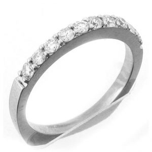 18 KARAT WHITE GOLD DIAMOND WEDDING BAND - ES0545-B
