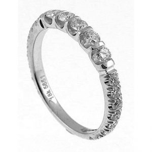 18 KARAT WHITE GOLD DIAMOND WEDDING BAND - 1529WB