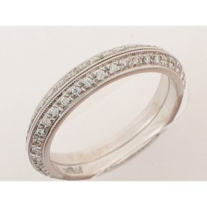 18 KARAT WHITE GOLD DIAMOND WEDDING BAND - 1109WB2