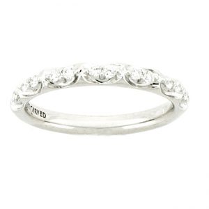 14 KARAT WHITE GOLD DIAMOND WEDDING BAND with 14 Diamond(s) 0.20ctw