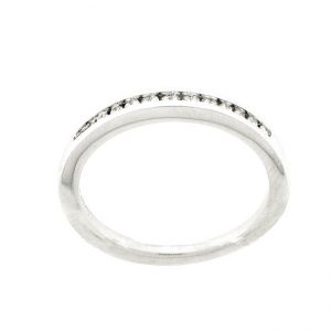 14 KARAT WHITE GOLD DIAMOND WEDDING BAND with 15 Diamond(s) 0.16ctw