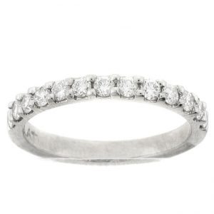 PLATINUM DIAMOND WEDDING BAND with 13 Diamond(s) 0.40ctw