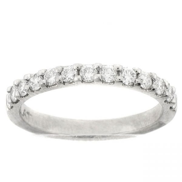 PLATINUM DIAMOND WEDDING BAND with 13 Diamond(s) 0.40ctw