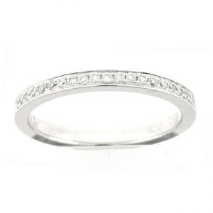 18 KARAT WHITE GOLD DIAMOND WEDDING BAND - 1568WB