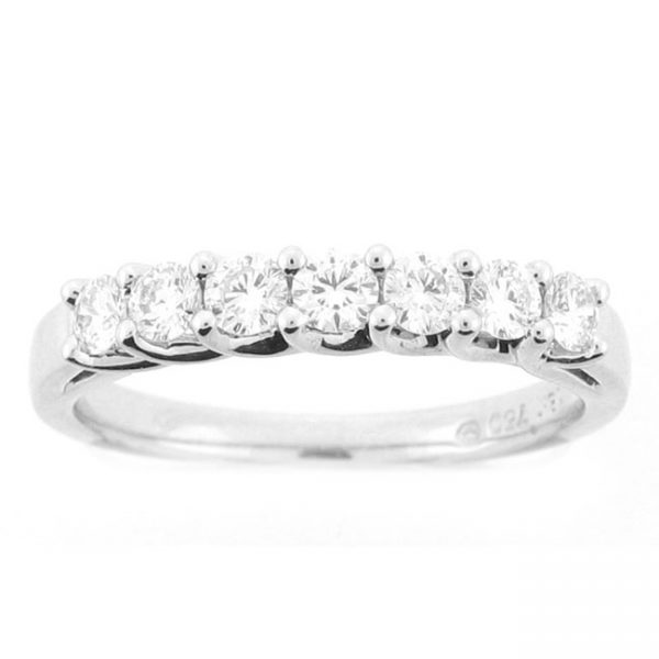 18 KARAT WHITE GOLD DIAMOND WEDDING BAND - 1525WB